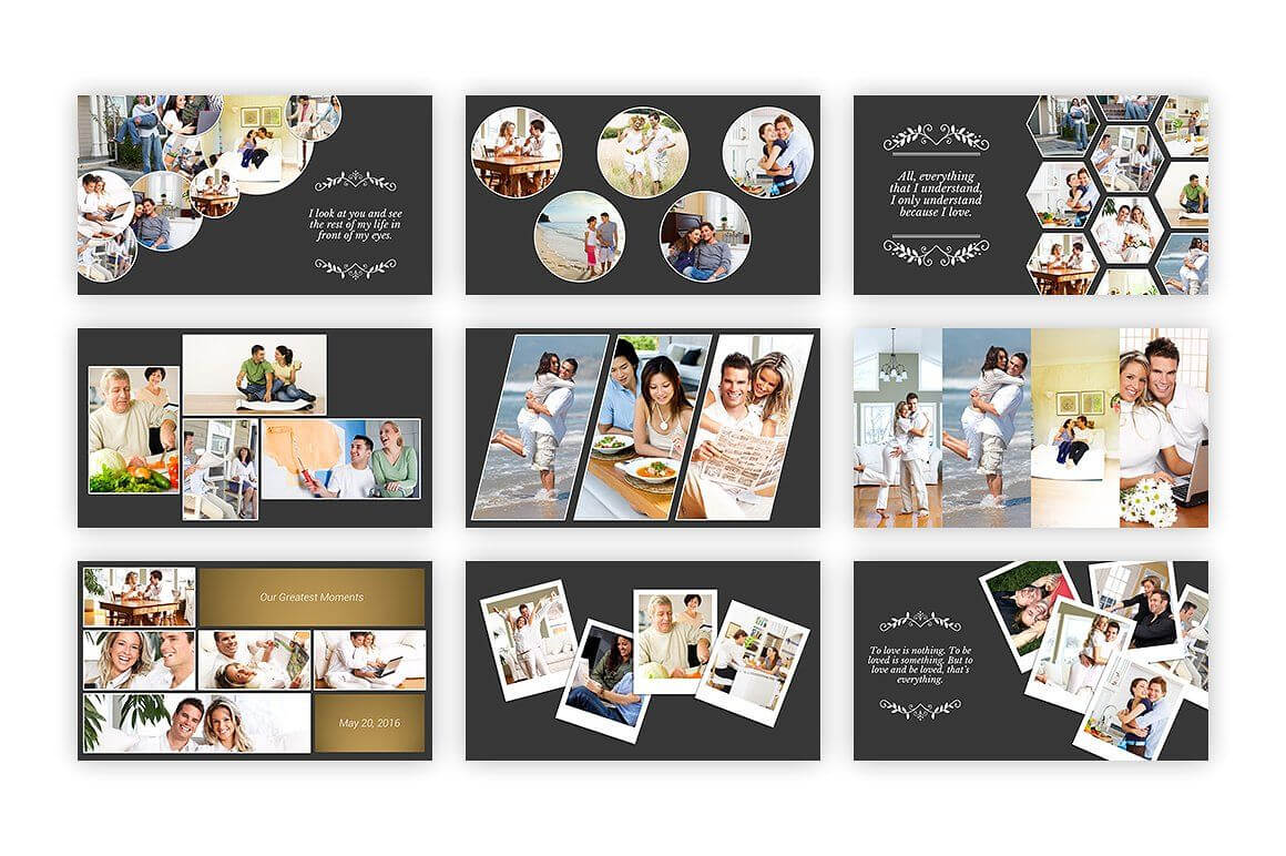 Kolase – Powerpoint Template #collage#perfect#album#family Within Powerpoint Photo Album Template