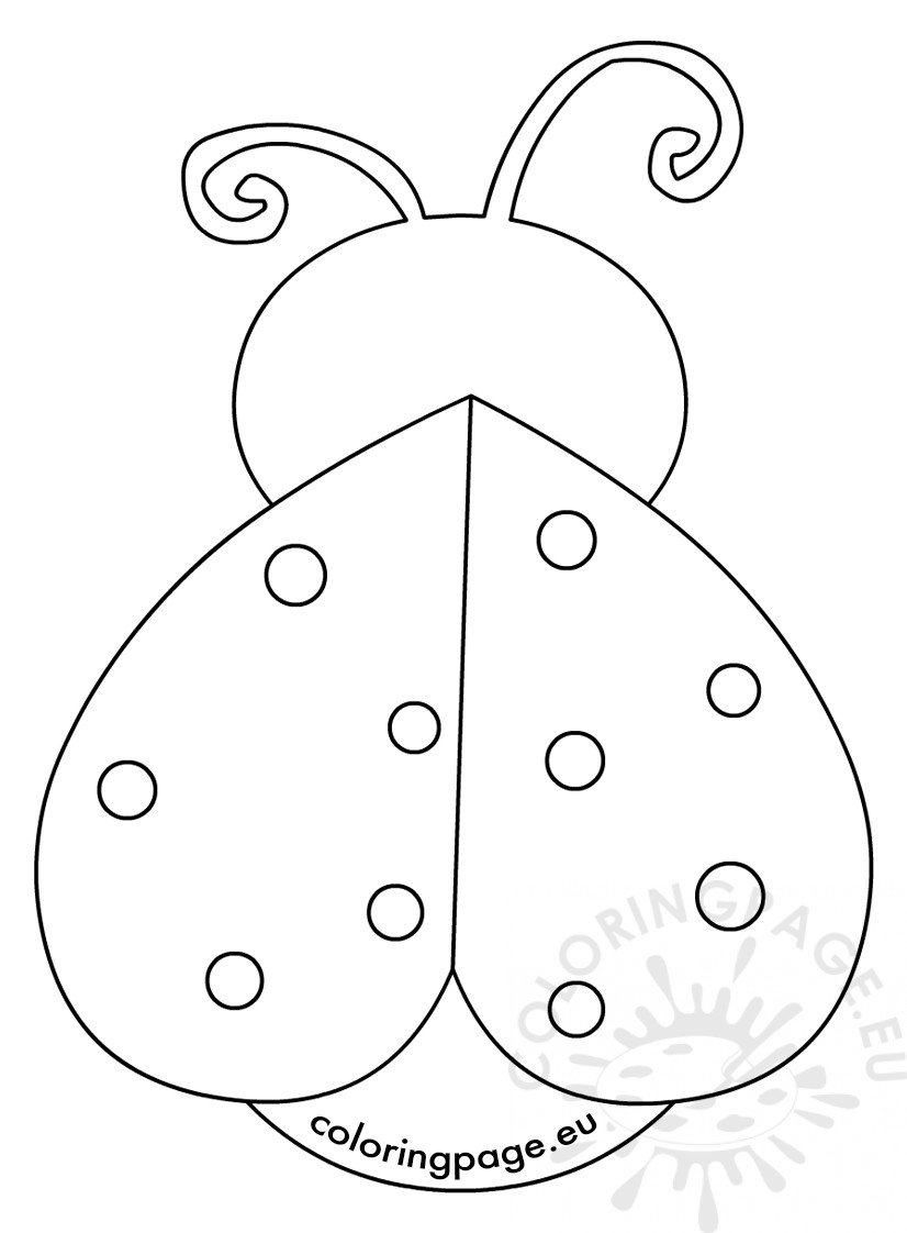 Lady Bug Template – Forza.mbiconsultingltd With Regard To Blank Ladybug Template