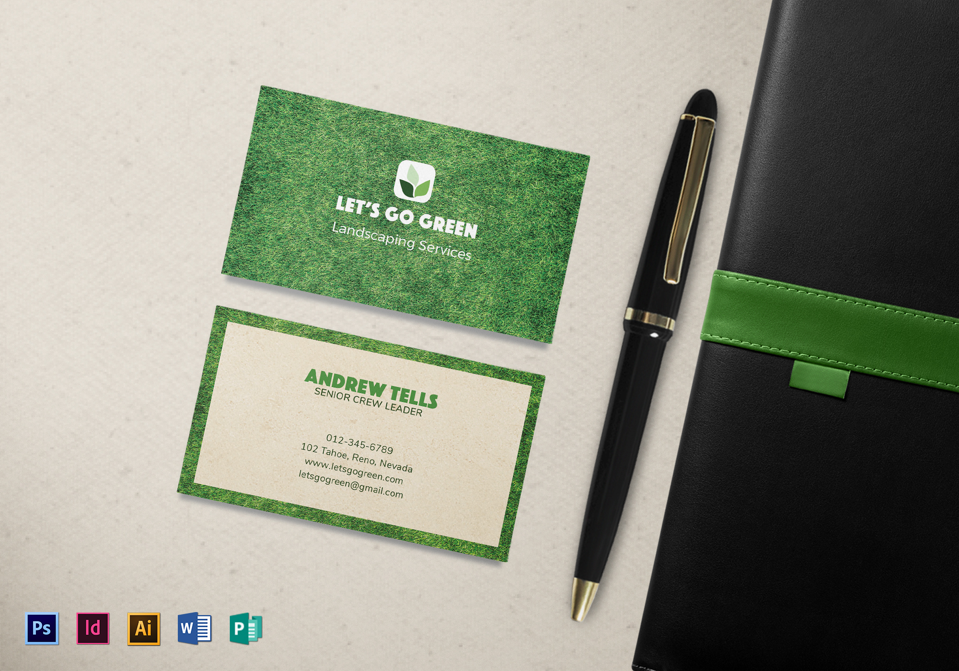 Landscaping Business Card Template With Landscaping Business Card Template