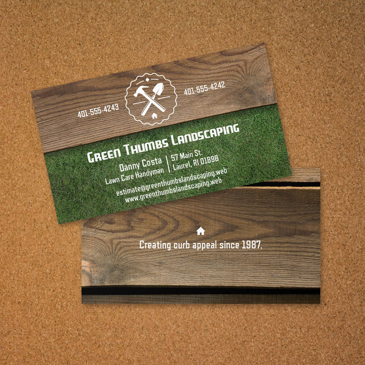 Landscaping Business Card | Vistaprint | Lawn Care Business Pertaining To Landscaping Business Card Template