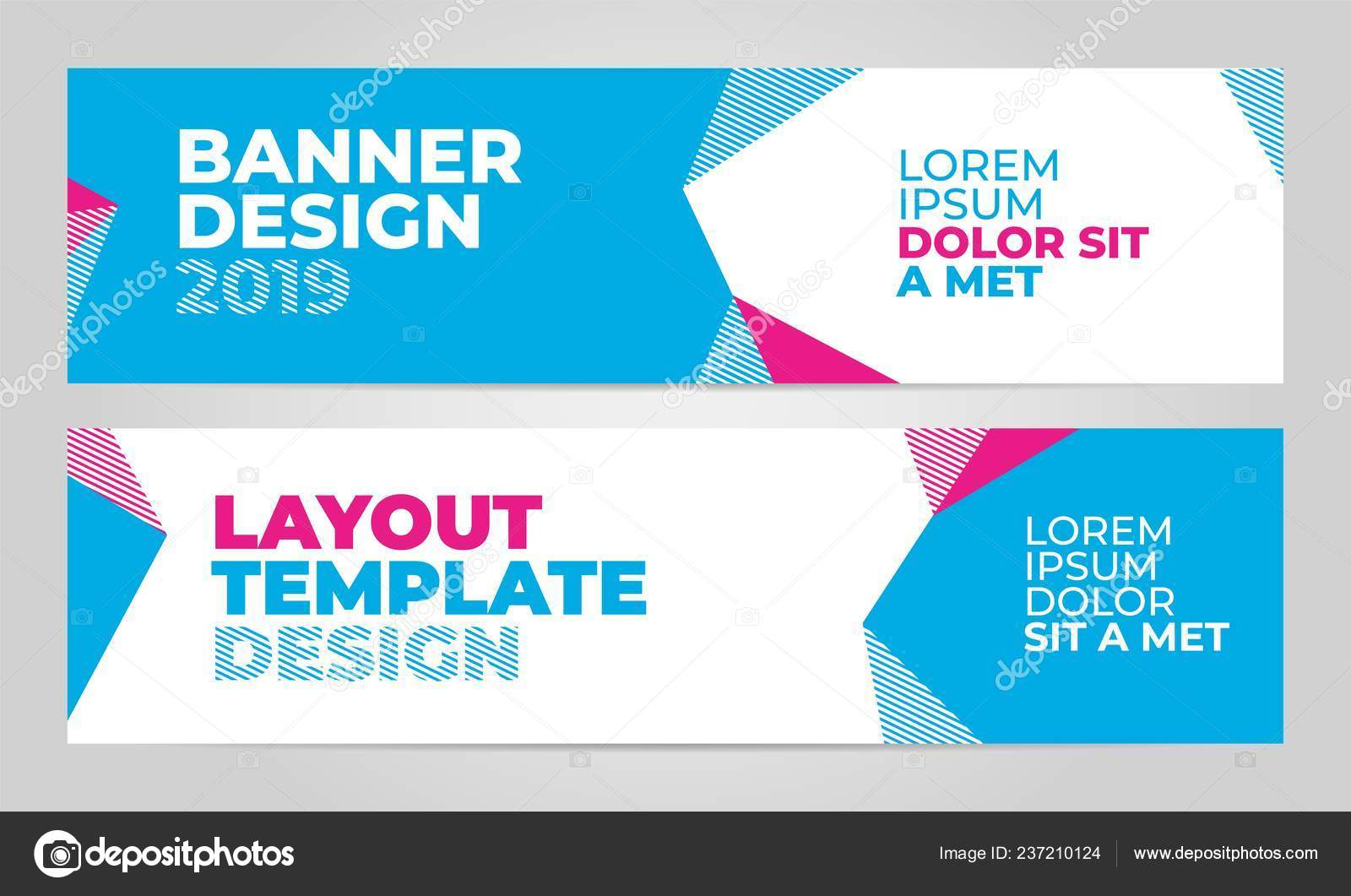 Layout Banner Template Design For Winter Sport Event 2019 With Event Banner Template