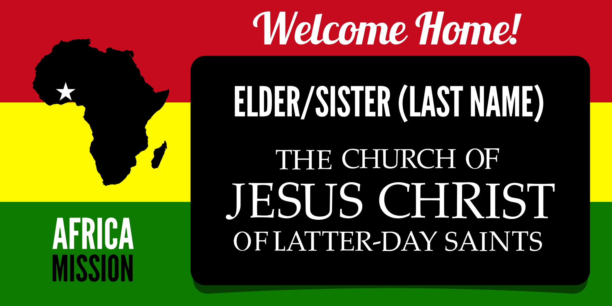 Lds Missionary Banner Template – Fully Customizable & Free Intended For Welcome Banner Template