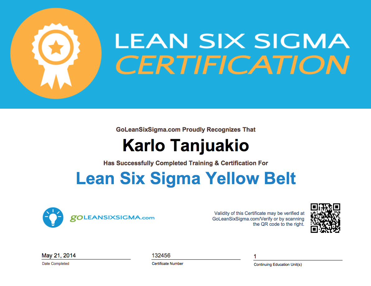 Lean Six Sigma Training – Free! | Lean Six Sigma, Green Belt Inside Green Belt Certificate Template