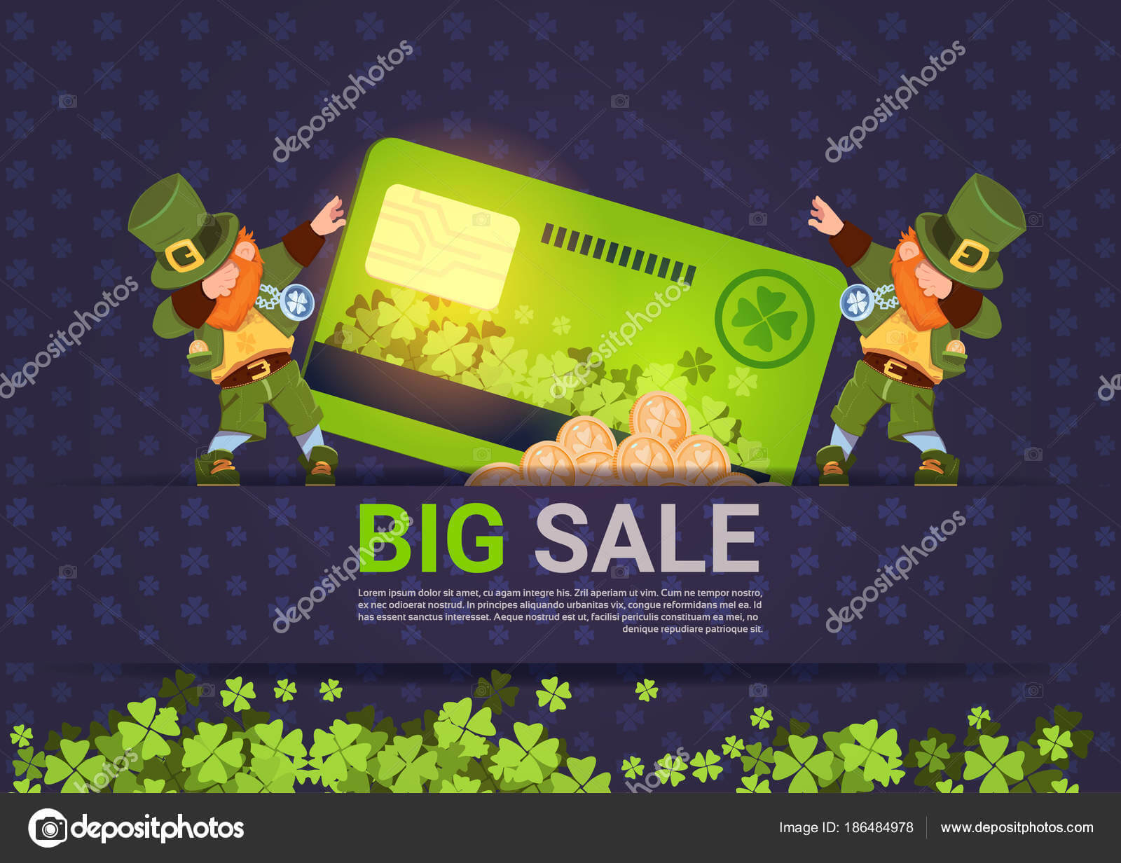 Leprechuns Hold Credit Card Sale For St. Patricks Day Pertaining To Credit Card Templates For Sale