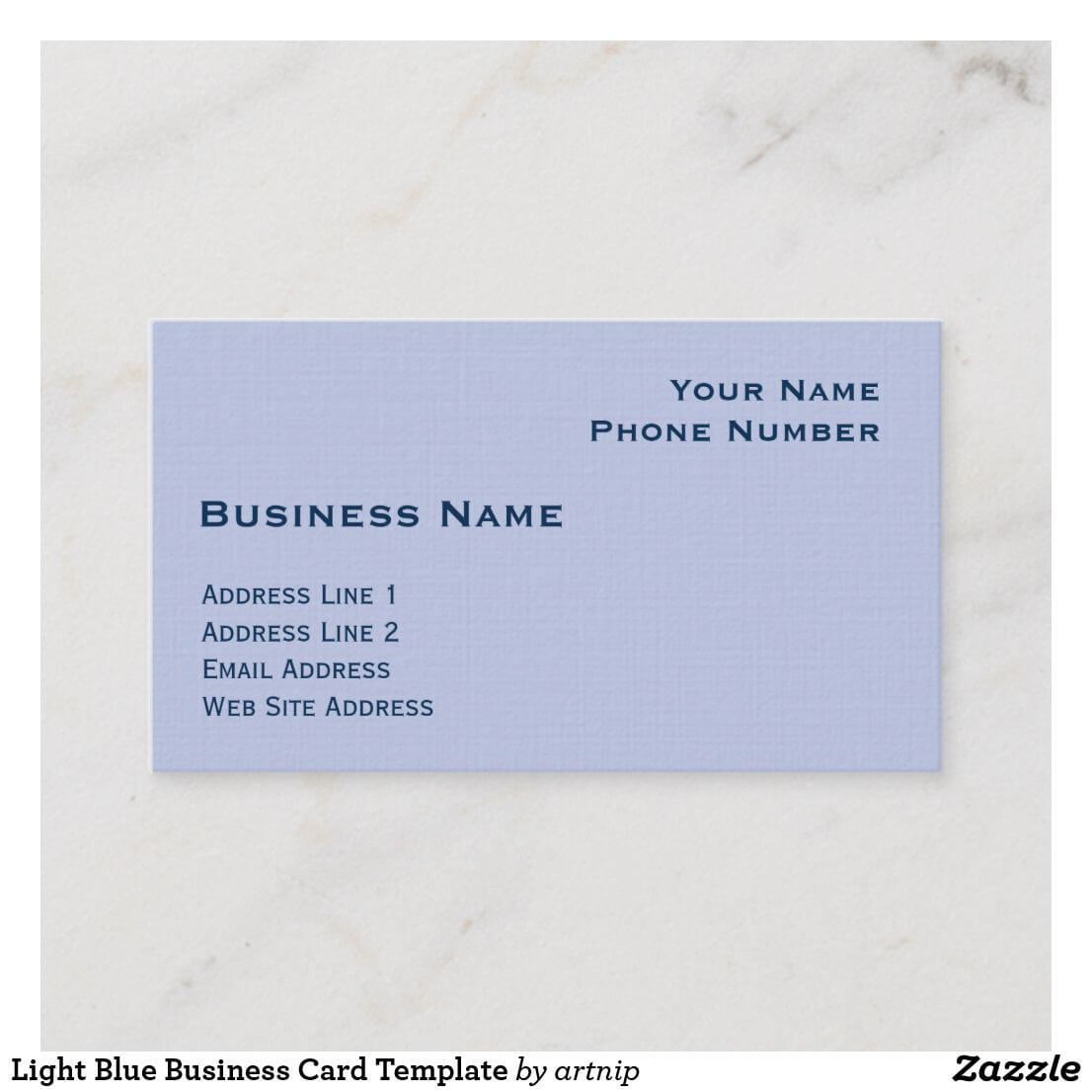 Light Blue Business Card Template | Zazzle In 2019 Regarding Cards Against Humanity Template