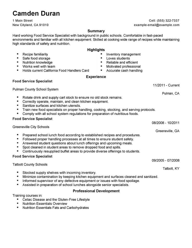 Line Cook Resume Template For Microsoft Word | Livecareer Intended For How To Find A Resume Template On Word