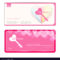 Love And Sweet Theme Gift Certificate Voucher Throughout Pink Gift Certificate Template