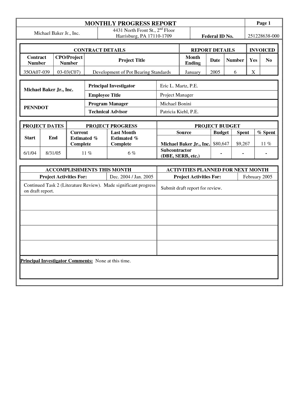 Lovely Monthly Progress Report Template – Superkepo Inside Monthly Progress Report Template