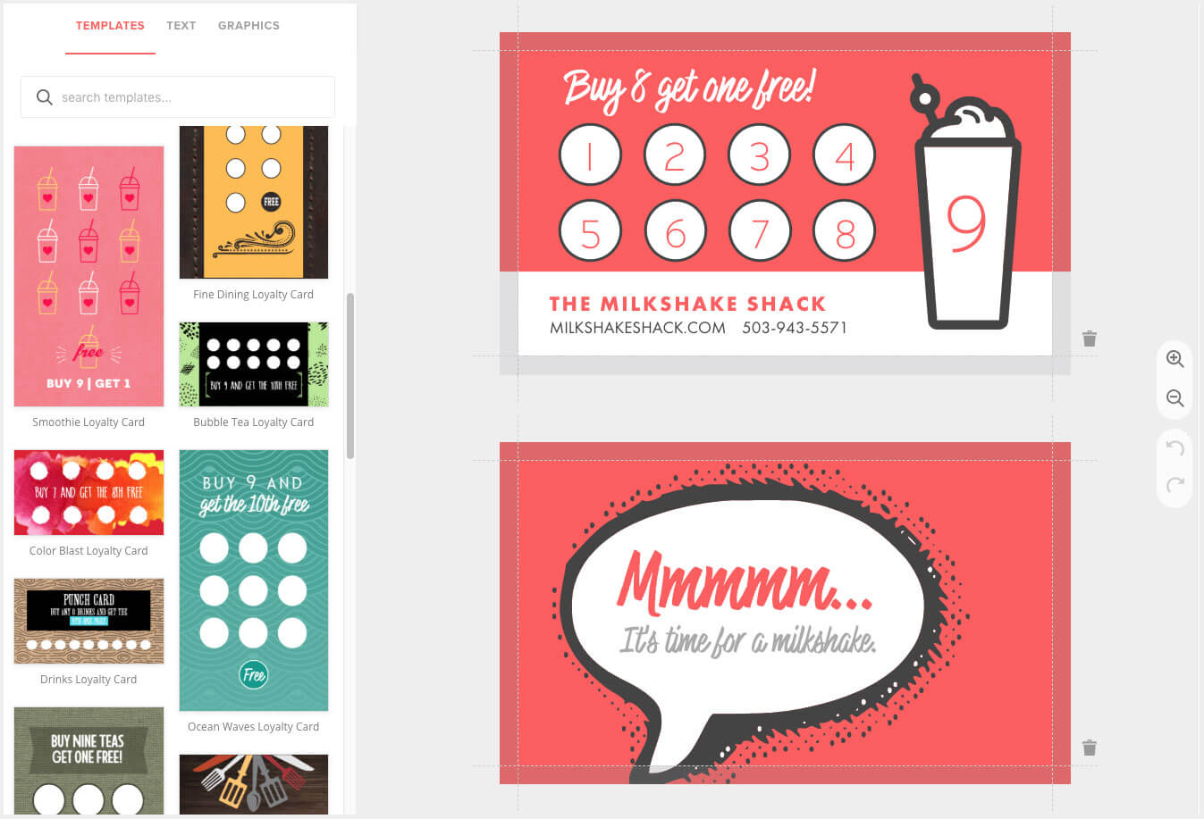 Loyalty Card Maker, Custom Punch Cards – Musthavemenus For Business Punch Card Template Free