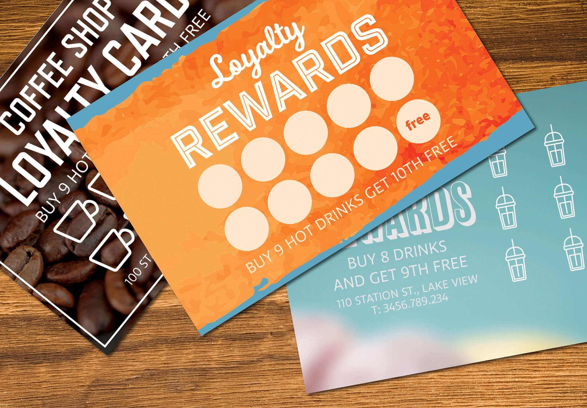 Loyalty Card Templates Mockup #organised#text#image#easy Regarding Loyalty Card Design Template