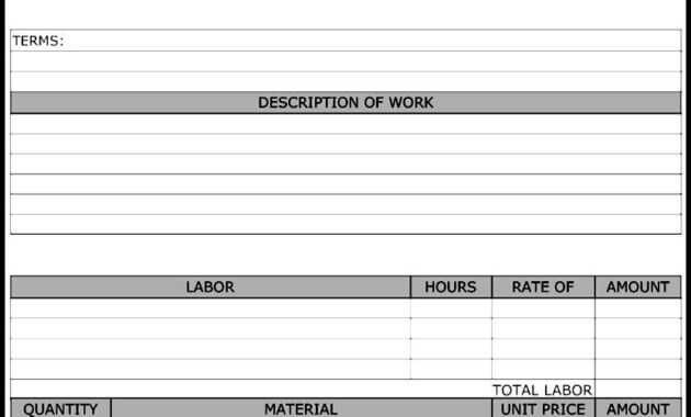 Maintenance Repair Job Card Template - Microsoft Excel for Job Card Template Mechanic