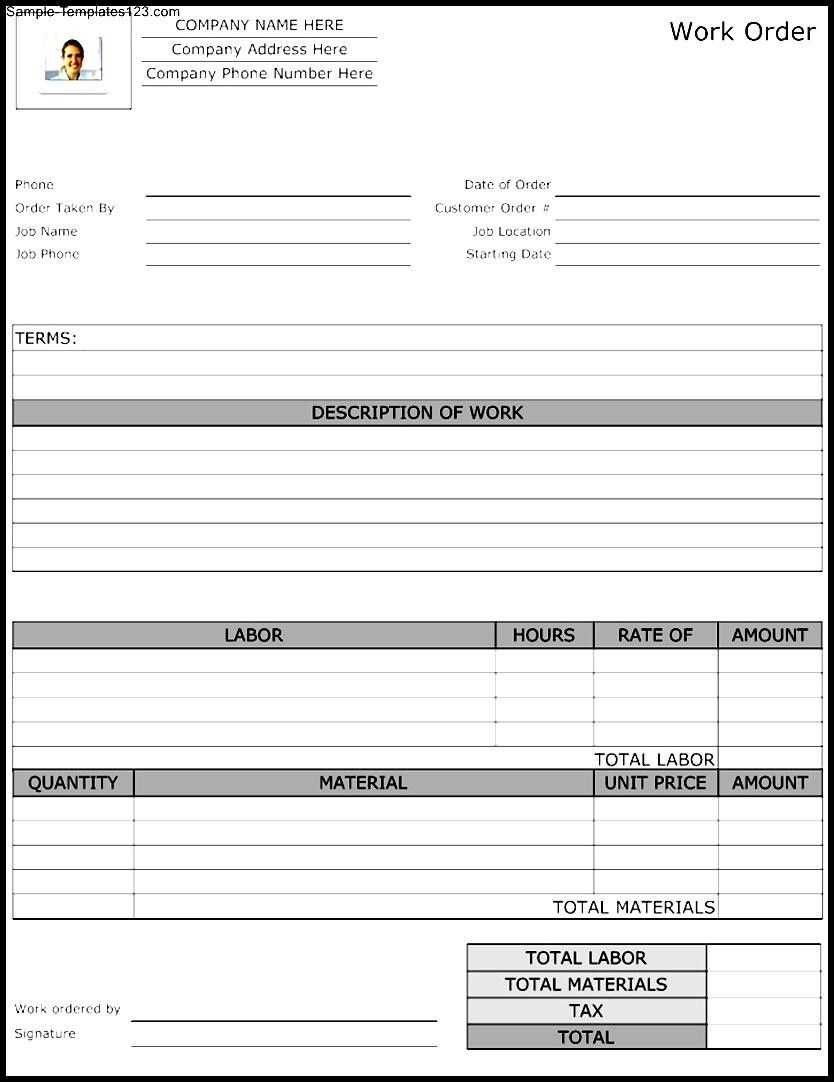 Maintenance Repair Job Card Template - Microsoft Excel For Mechanics Job Card Template