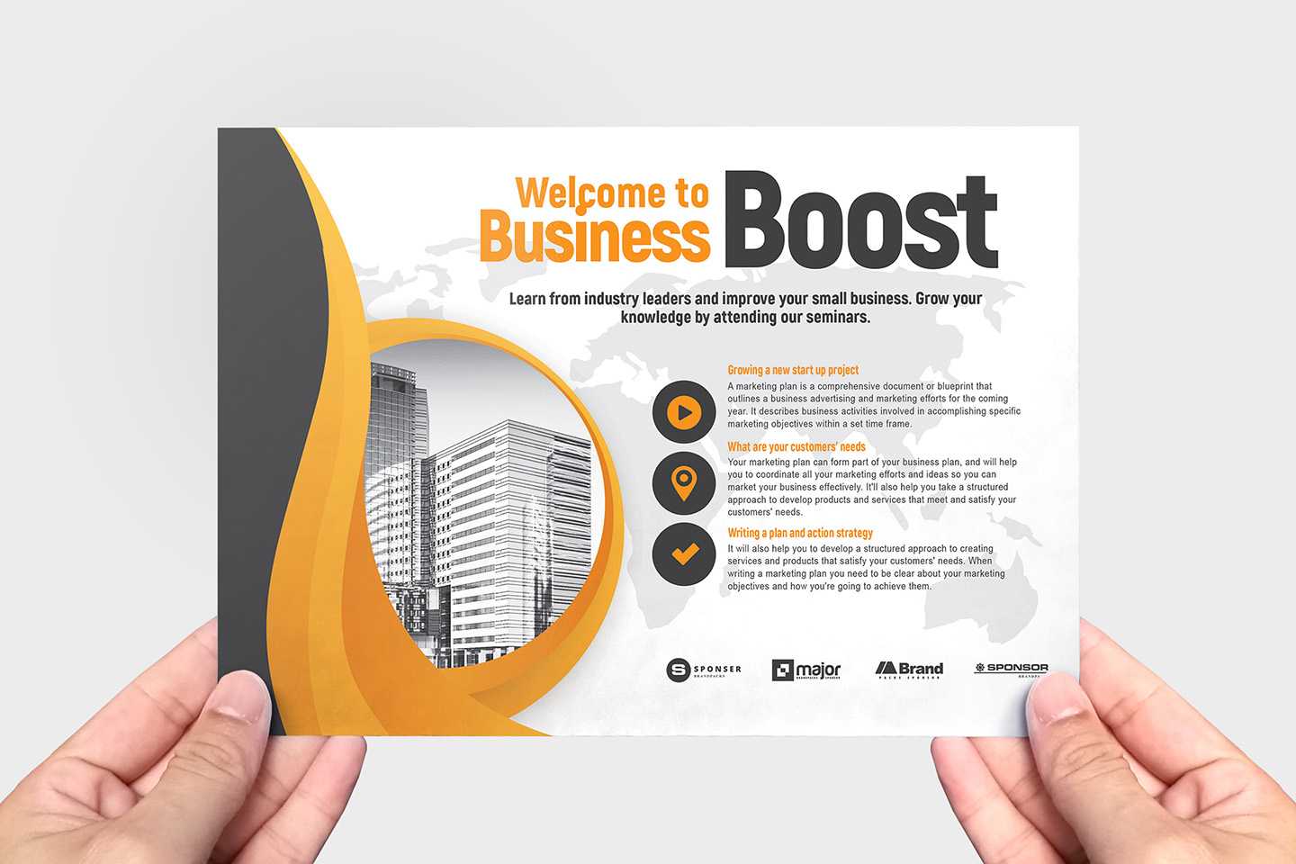 Marketing Seminar Flyer Template V2 – Brandpacks Regarding Welcome Brochure Template