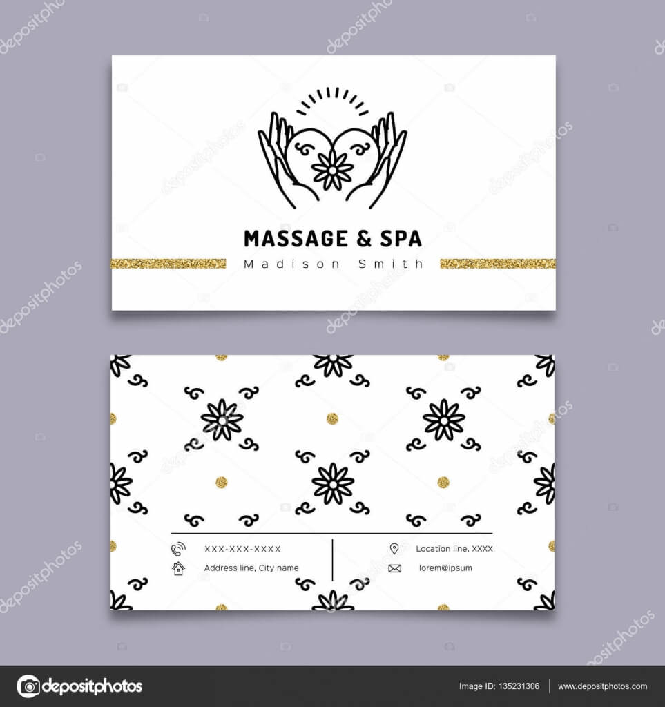 Massage Therapy Business Card Templates | Massage And Spa Intended For Massage Therapy Business Card Templates