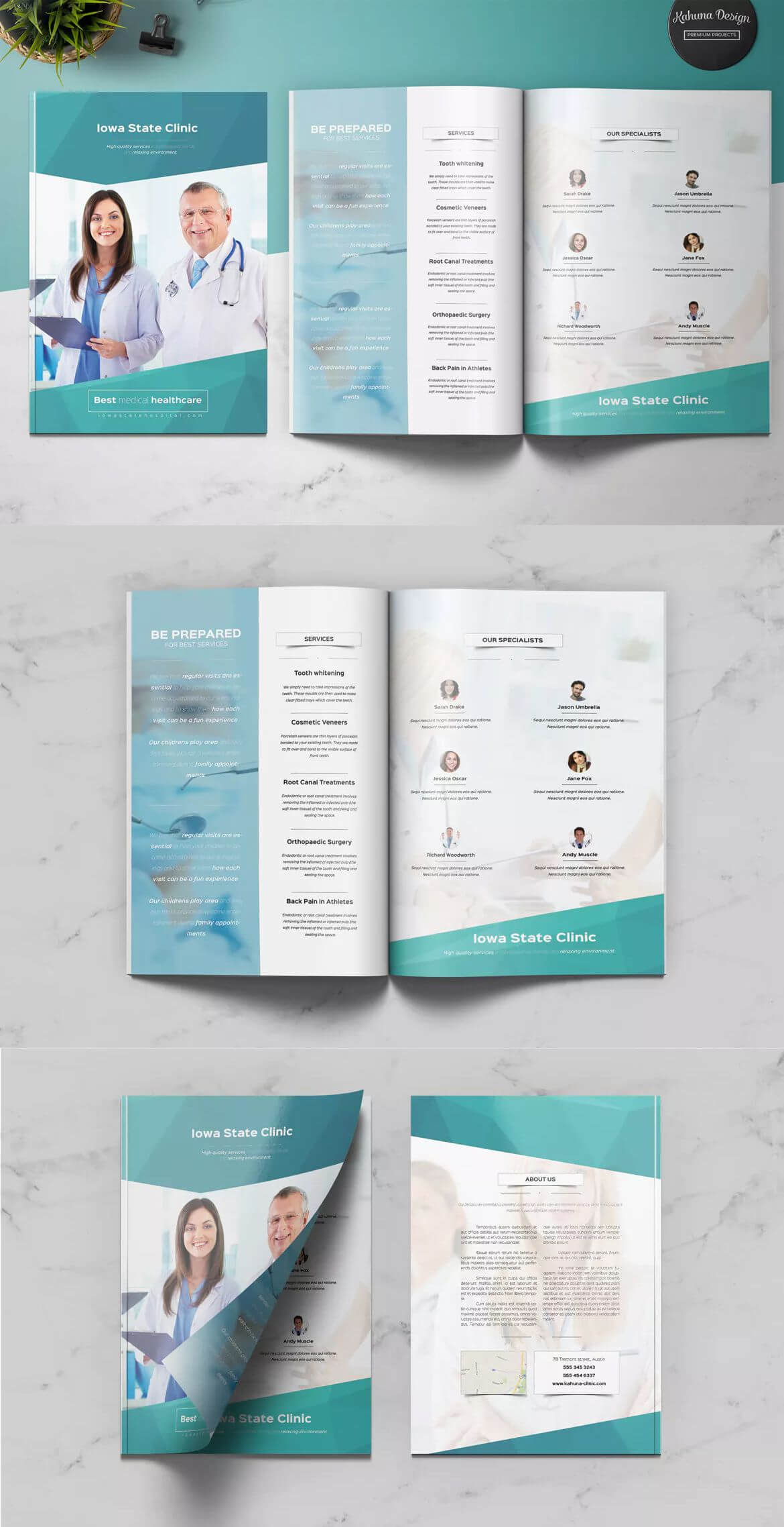 Medical Multipurpose Brochure Template Indesign Indd - A4 + In Letter Size Brochure Template