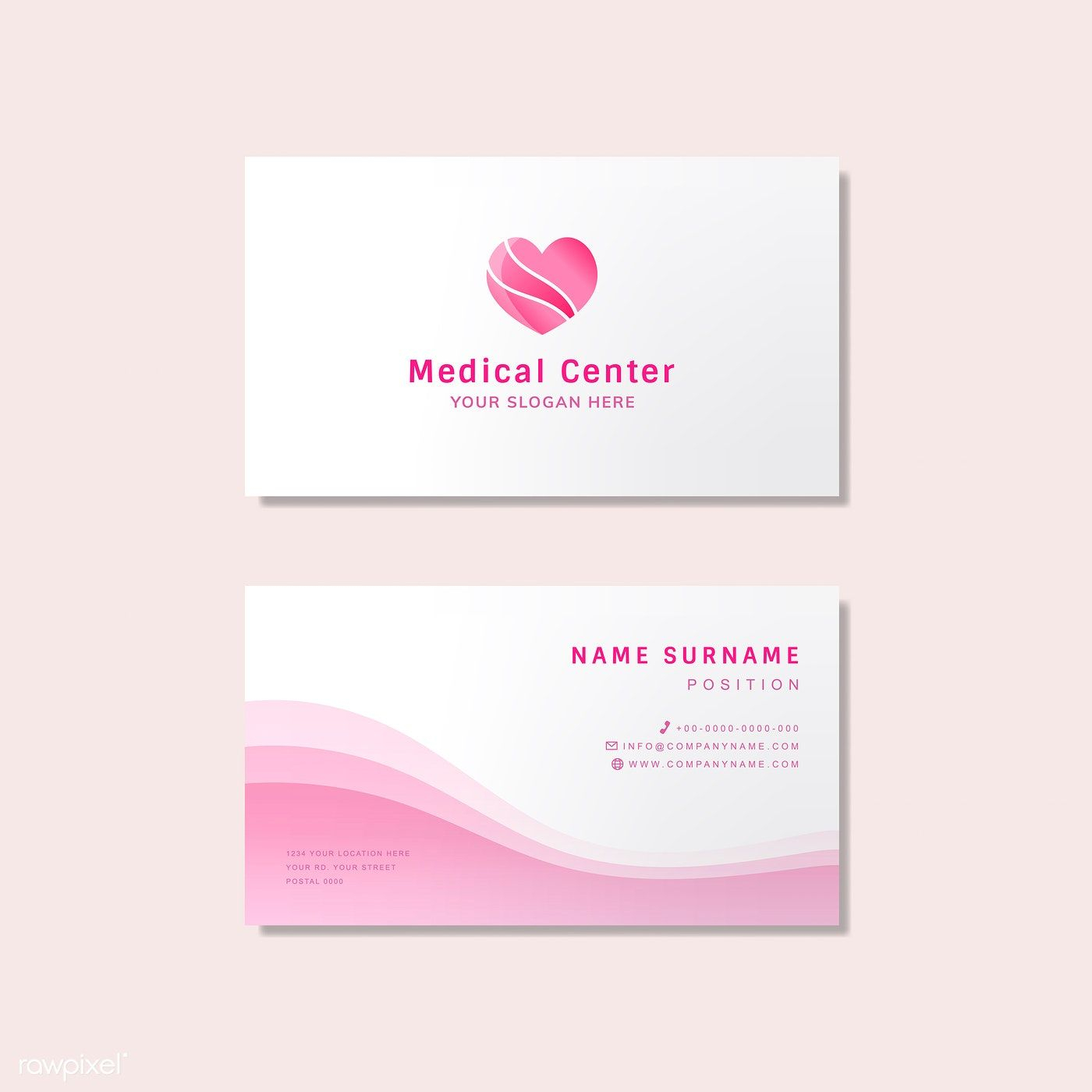 Medical Professional Business Card Design Mockup | Free Inside Medical Business Cards Templates Free