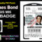 Mi6 Id Card Template ] – James Bond 007 Mi5 Id Badge Card Gt Pertaining To Mi6 Id Card Template