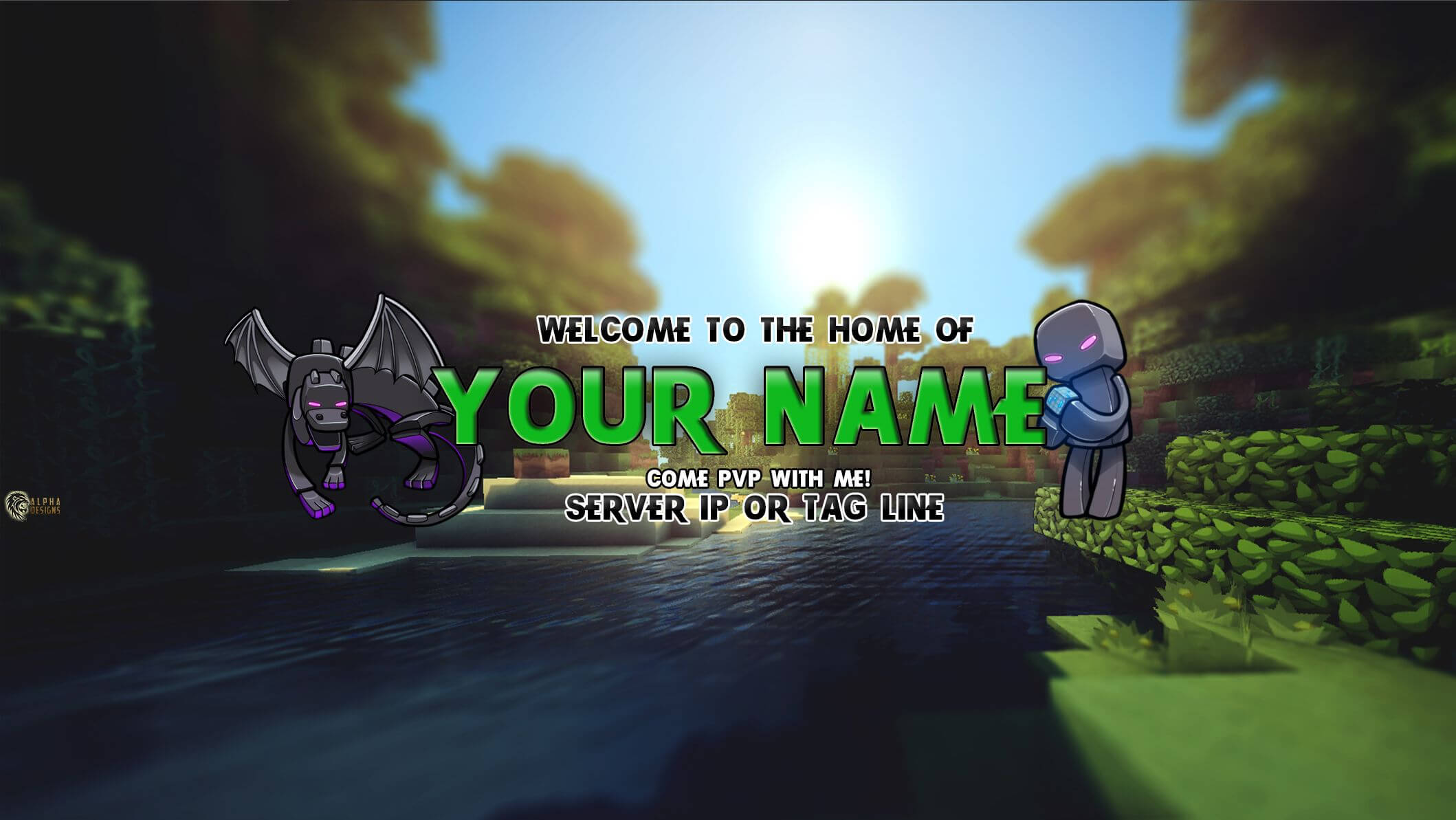 Minecraft Youtube Banner – Jungle Theme Within Minecraft Server Banner Template
