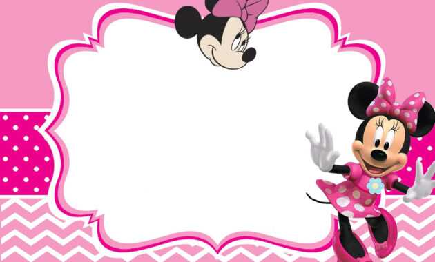 Minnie Mouse Invitation Card Design | Mickey Mouse inside Minnie Mouse Card Templates