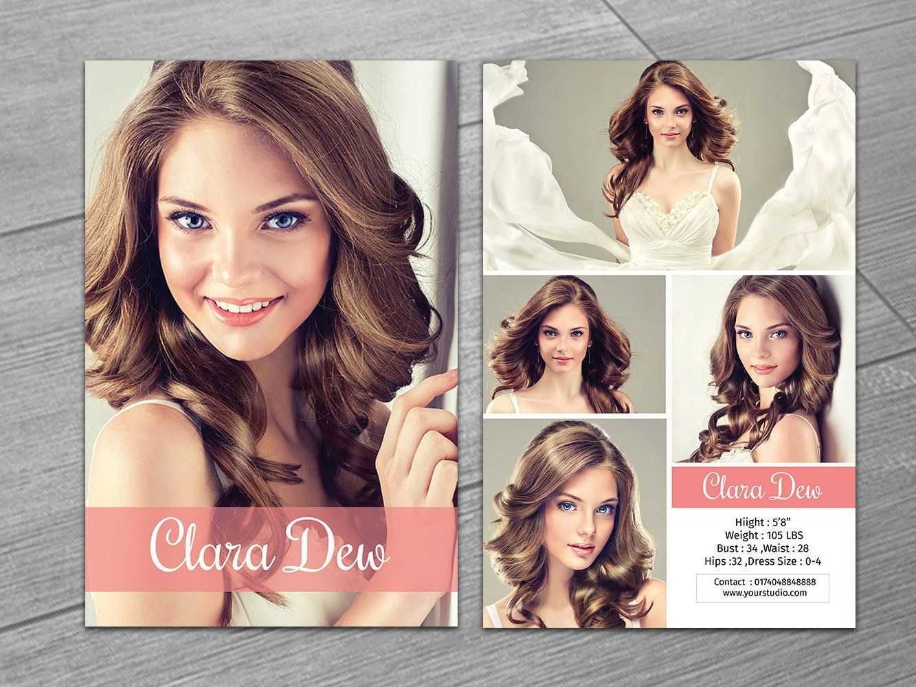 Modeling Comp Card Template | Fashion Model Card | Microsoft In Download Comp Card Template