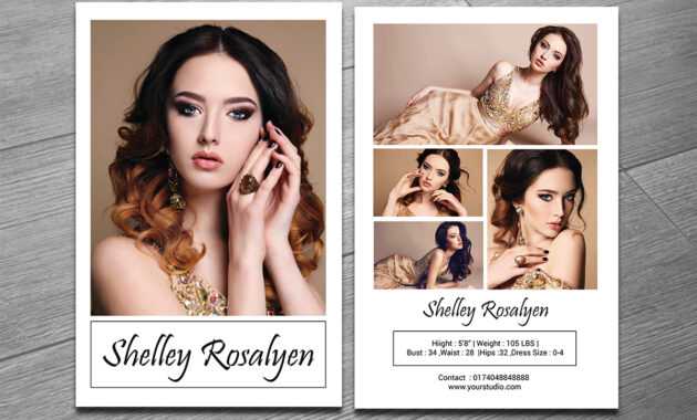 Modeling Comp Card Template On Behance throughout Zed Card Template