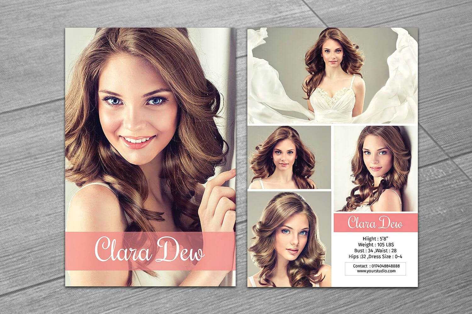 Modeling Comp Card Template V247Template Shop On In Model Comp Card Template Free