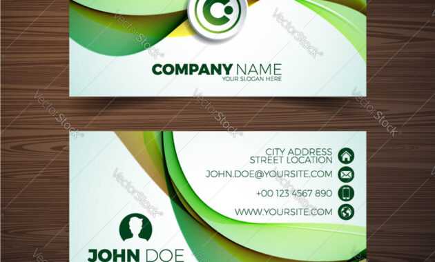 Modern Business Card Design Template With for Modern Business Card Design Templates