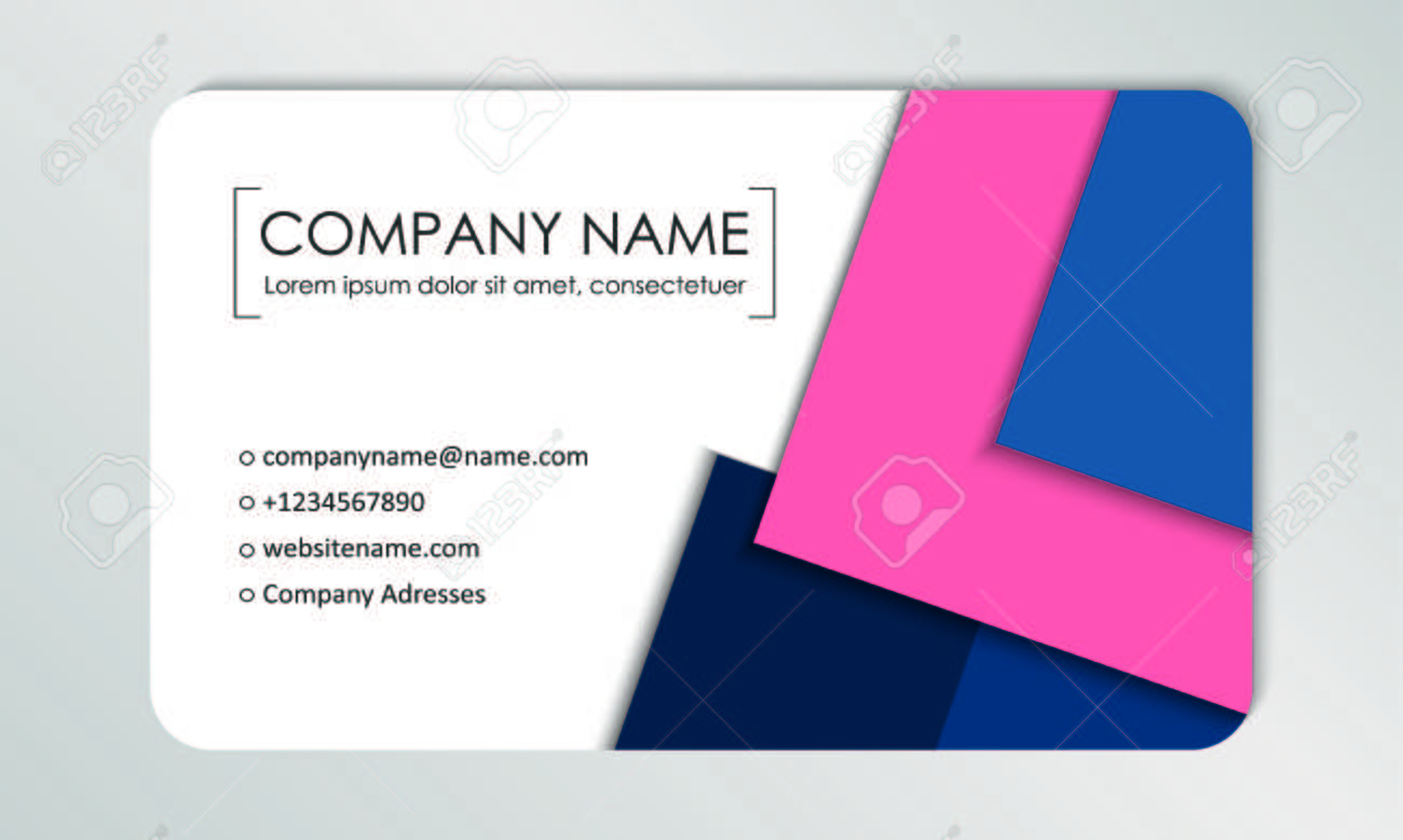 Modern Business Card Template. Business Cards With Company Logo Regarding Buisness Card Template