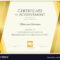 Modern Certificate Template With Elegant Border For High Resolution Certificate Template