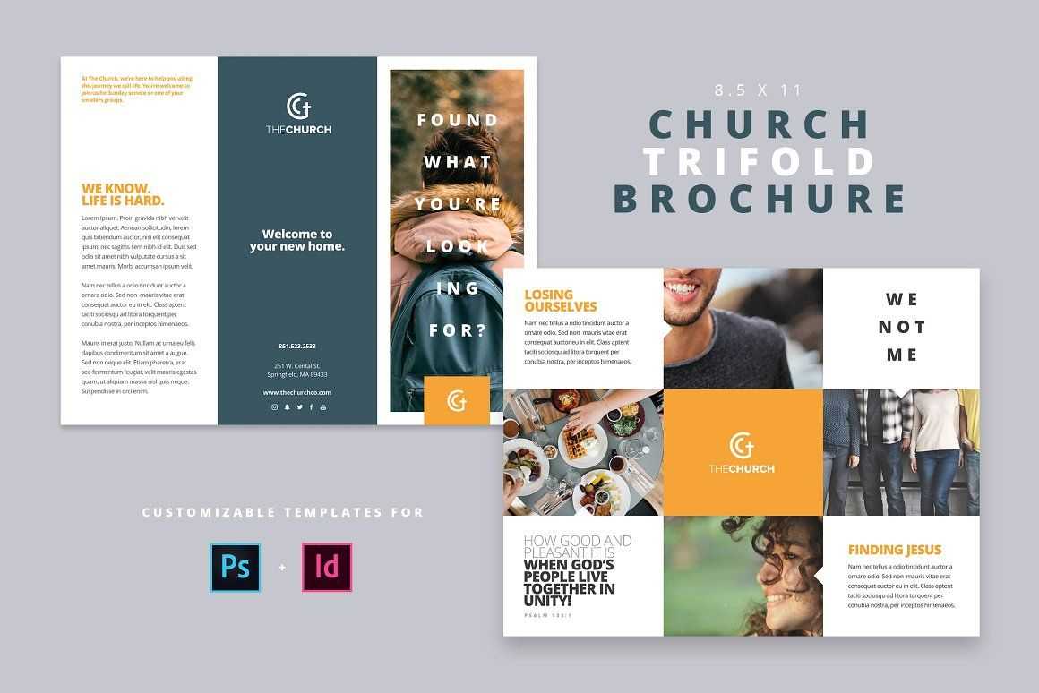 Modern Church Trifold Brochure - Brochures | Modern Church Pertaining To Welcome Brochure Template