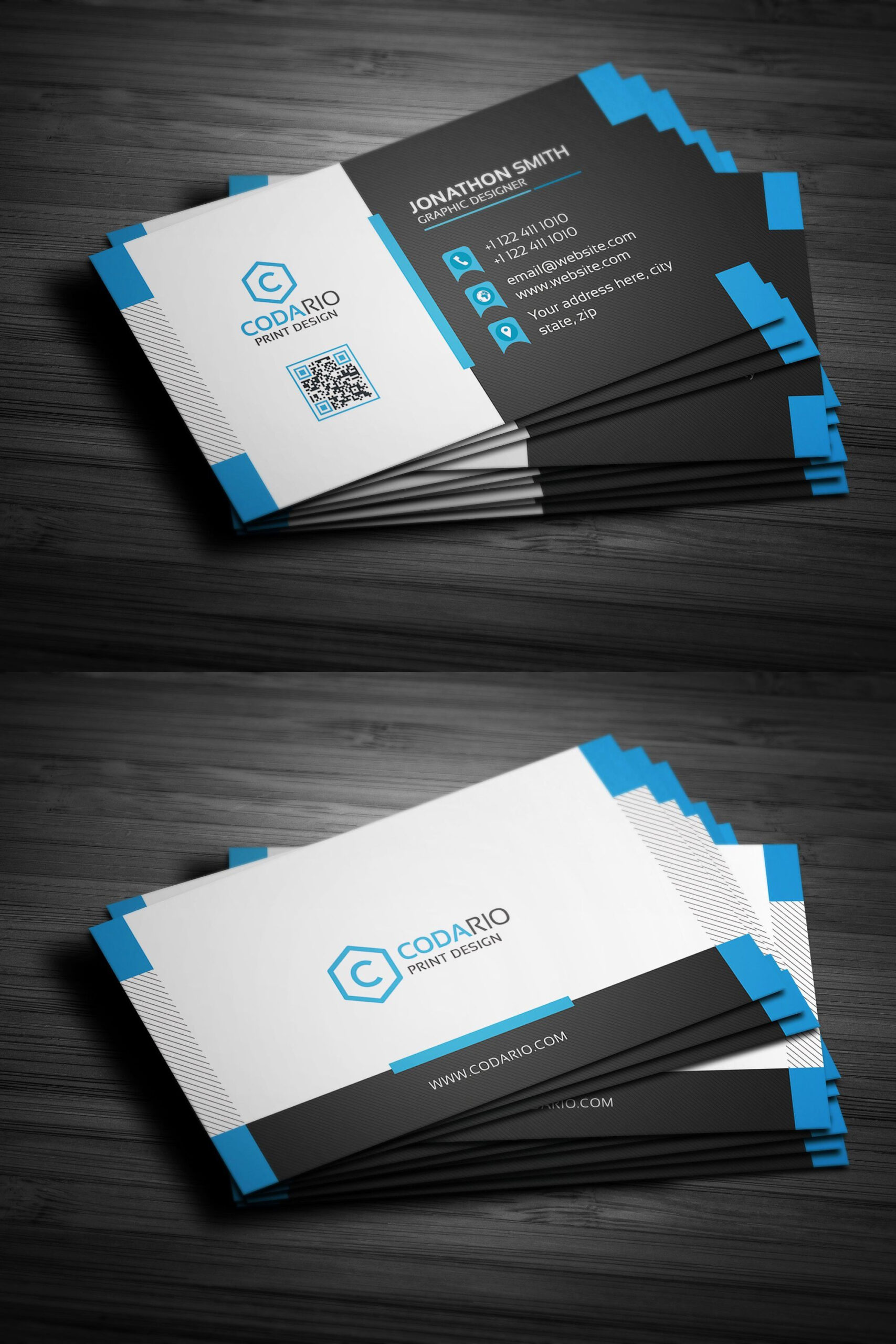 Modern Creative Business Card Template Psd | Create Business With Create Business Card Template Photoshop