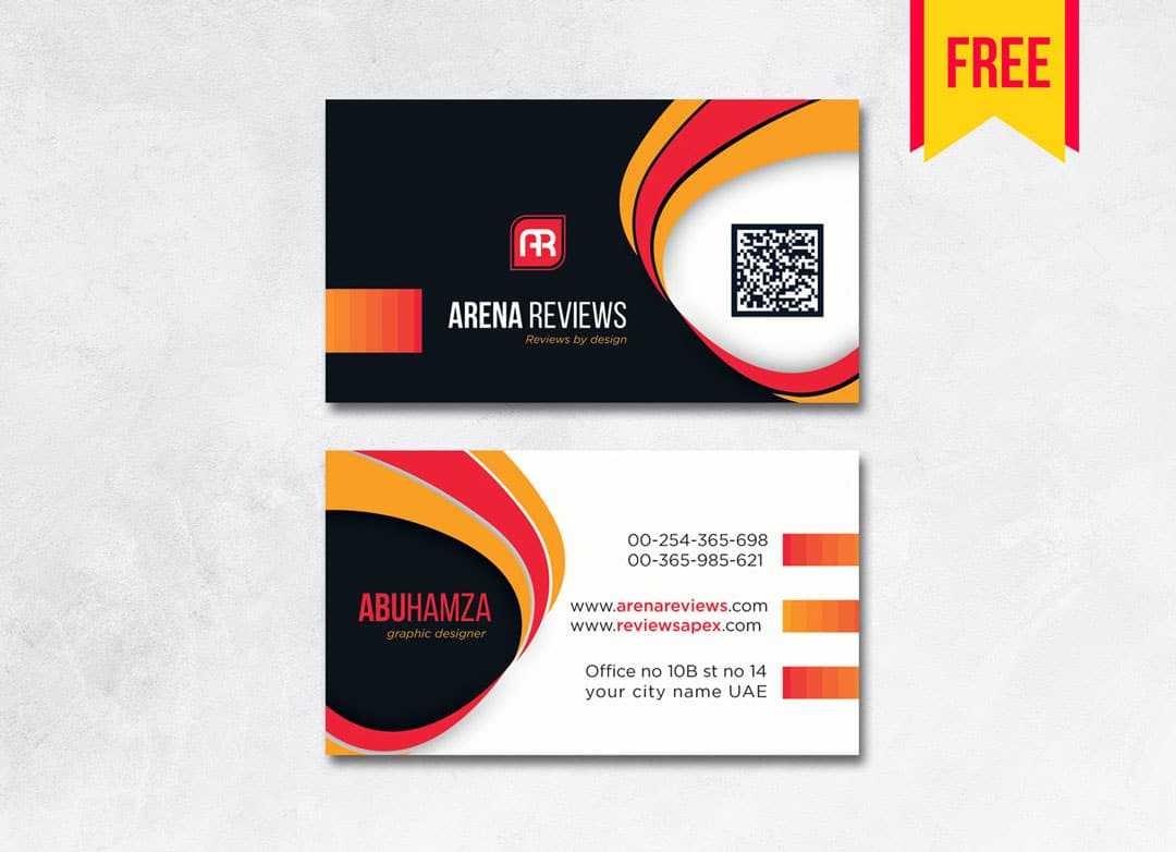 Modern Professional Business Card – Free Download | Arenareviews Intended For Professional Business Card Templates Free Download