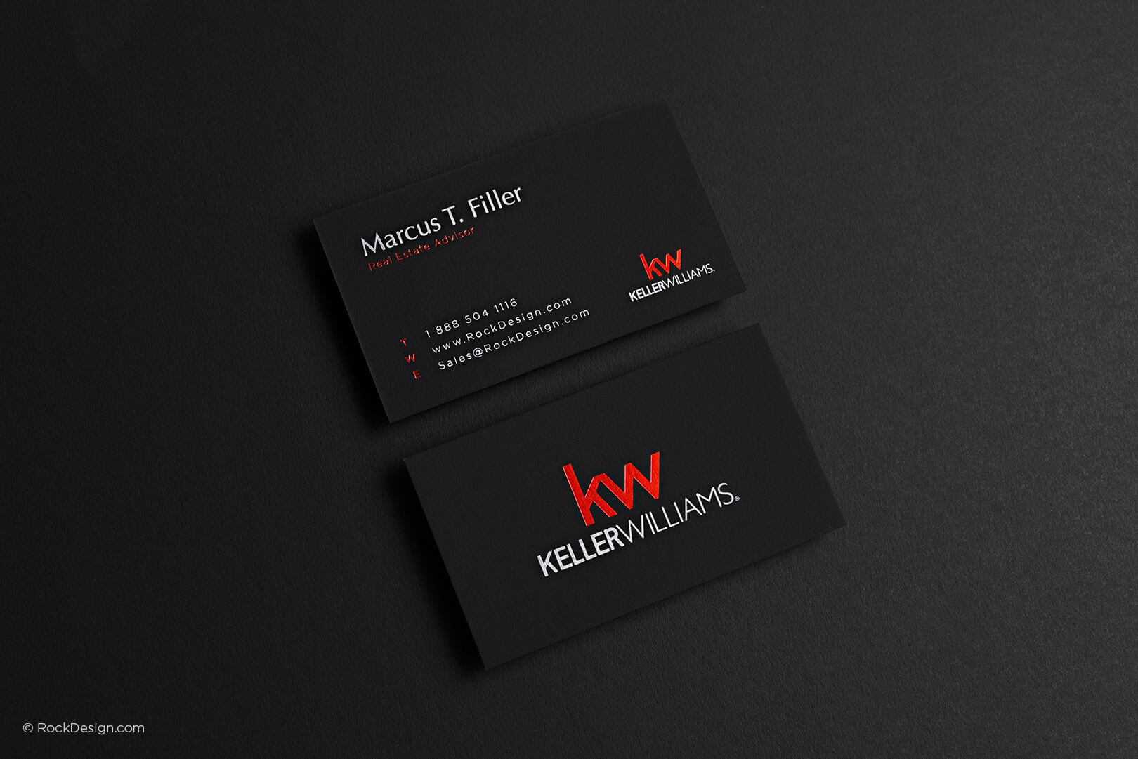 Modern Realtor Suede Card Design With Foil Stamping And With Regard To Keller Williams Business Card Templates