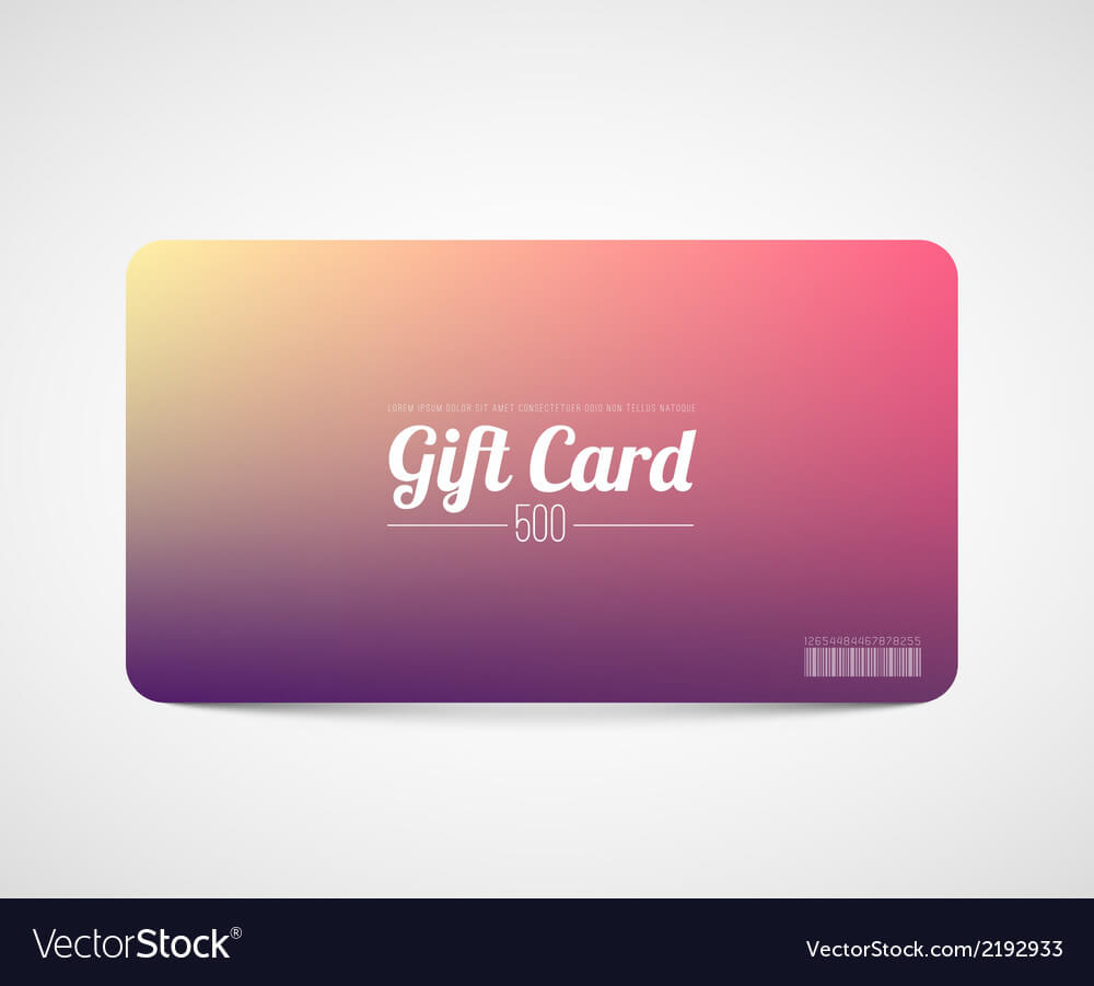 Modern Simple Gift Card Template Regarding Gift Card Template Illustrator