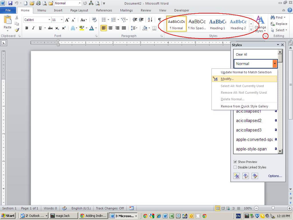 Modify A Style At The Template Level – Techrepublic Pertaining To How To Save A Template In Word