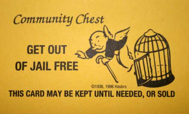 Monopoly Get Out Of Jail Free Card Printable Quality Images within Get Out Of Jail Free Card Template