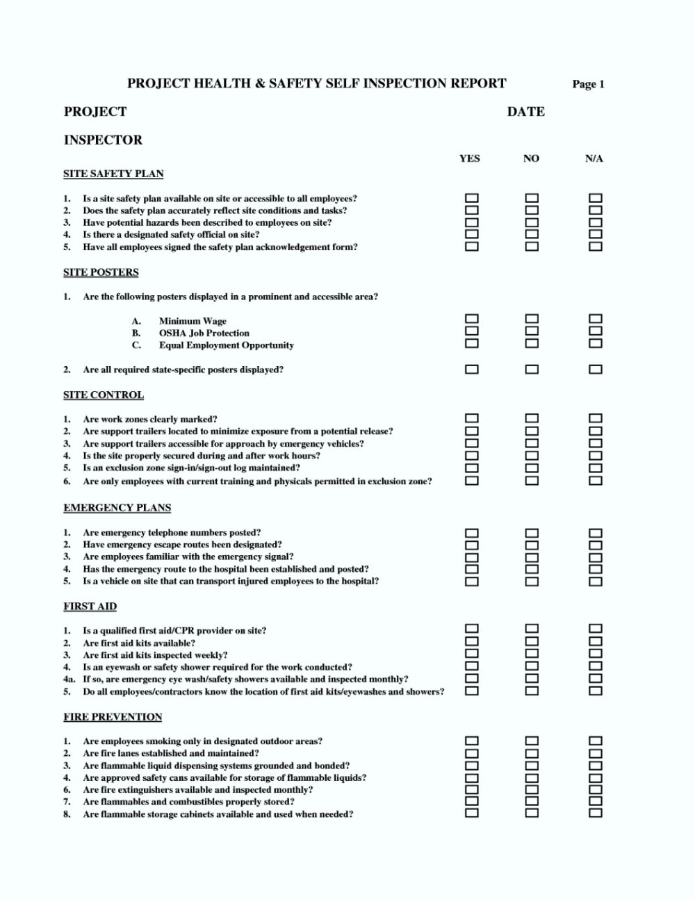 Monthly Health And Safety Report Template | Health, Safety Pertaining To Monthly Health And Safety Report Template