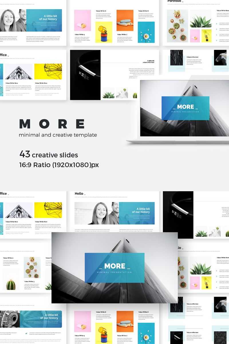 More – Minimal Creative Presentation Keynote Template #74159 Intended For Keynote Brochure Template