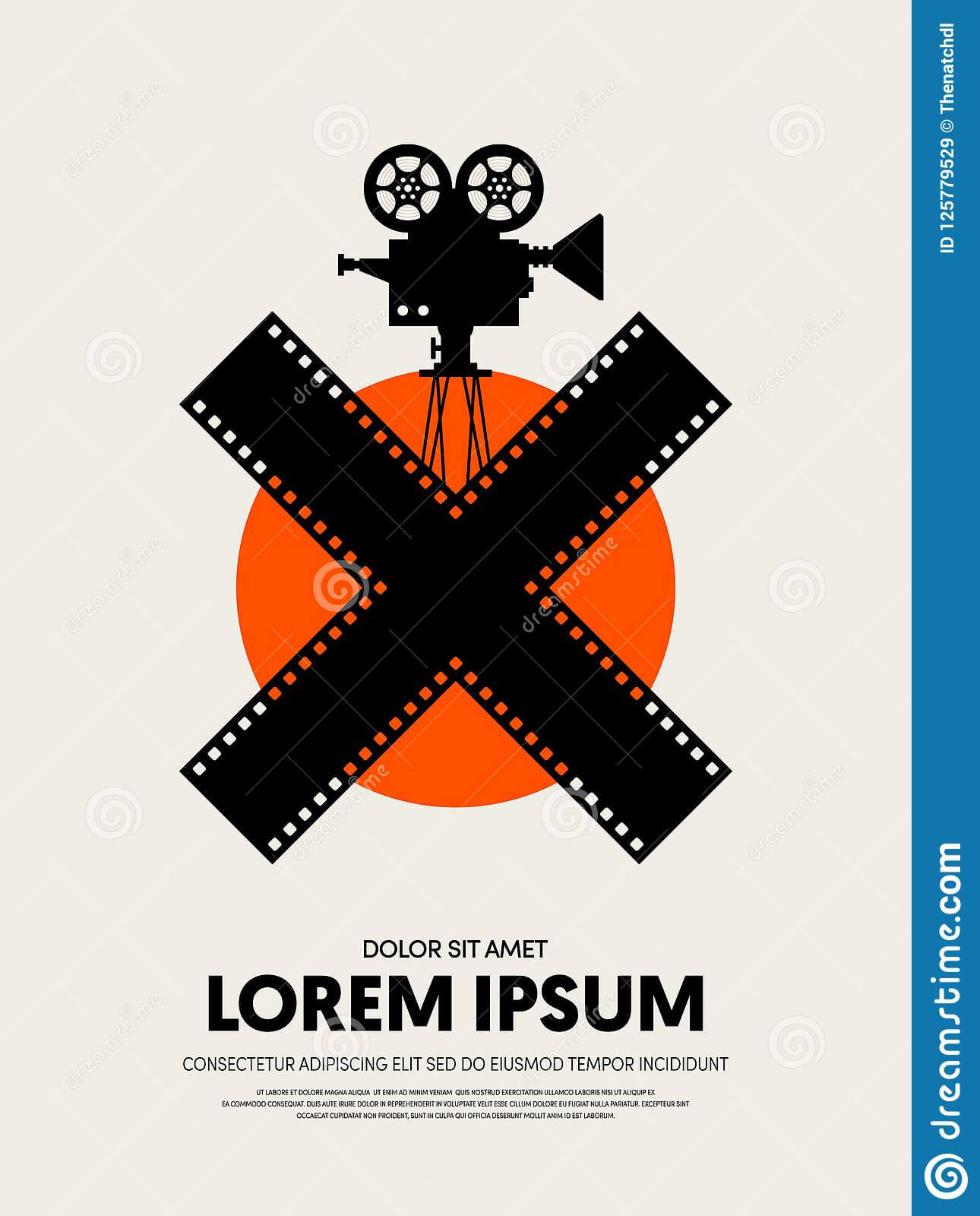 Movie And Film Festival Poster Template Design Stock Pertaining To Film Festival Brochure Template