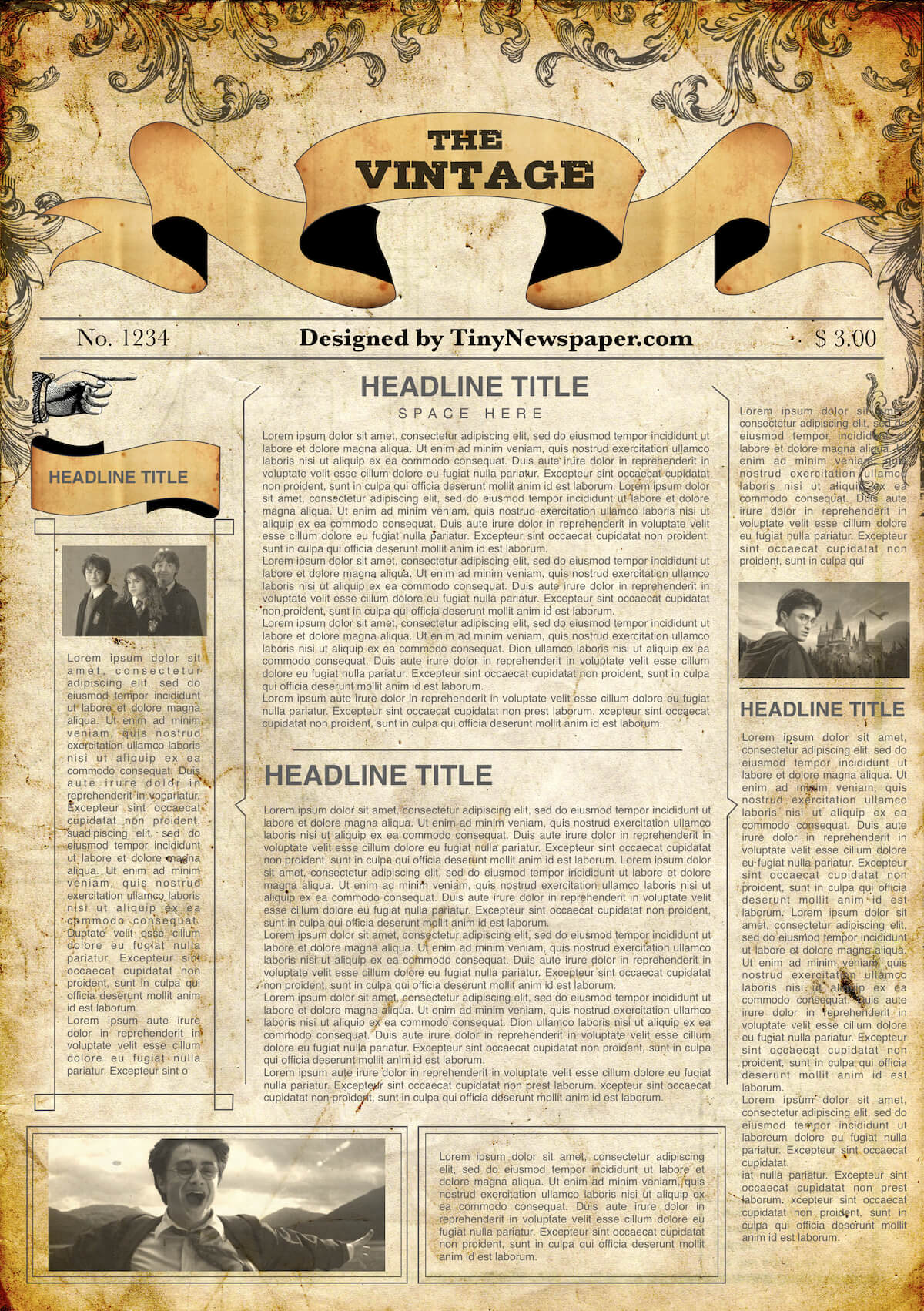 Ms Word For Old Newspaper Template Word Free