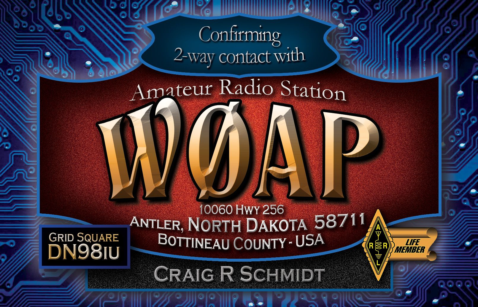 My New Ham Radio Qsl Card To Reflect My New Call Sign. After Pertaining To Qsl Card Template