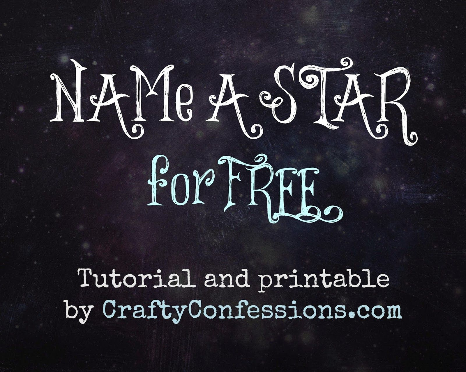 Name A Star For Free With This Awesome Tutorial And Template For Star Naming Certificate Template