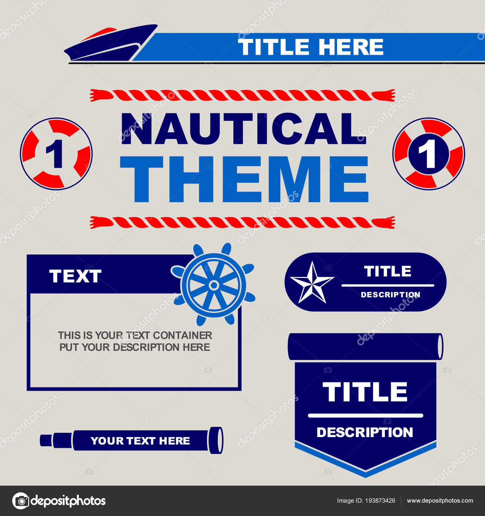 Nautical Theme Design Template You Can Use Flyers Banner Intended For Nautical Banner Template