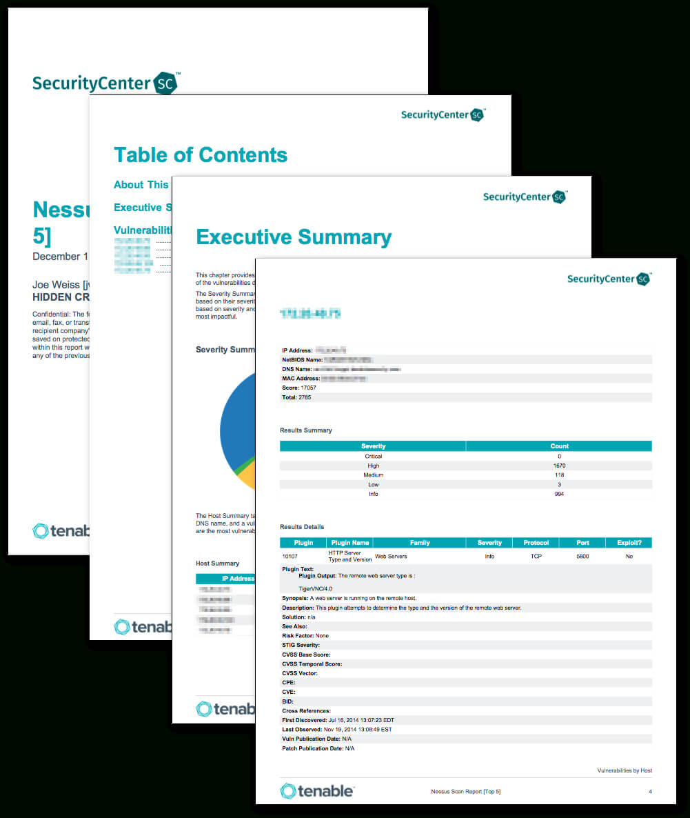 Nessus Scan Report (Top 5) – Sc Report Template | Tenable® Pertaining To Nessus Report Templates