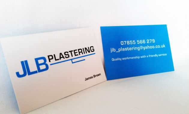 New Jlb Plastering Business Cards And Logo Design | Logos for Plastering Business Cards Templates