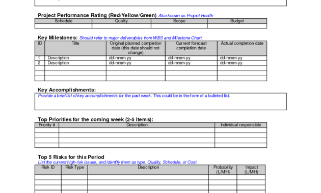 New Sample Project Schedule #exceltemplate #xls #xlstemplate inside Weekly Progress Report Template Project Management