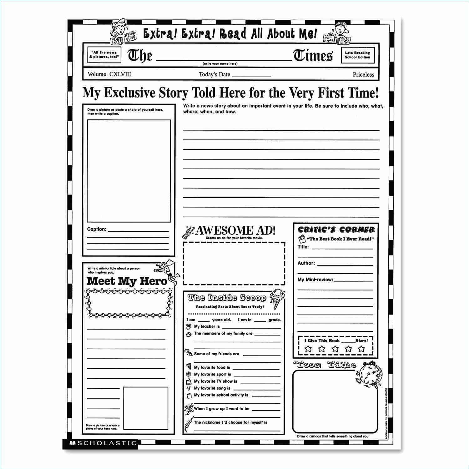Newspaper Format Google Docs Unique Newspaper Template For Intended For Blank Newspaper Template For Word