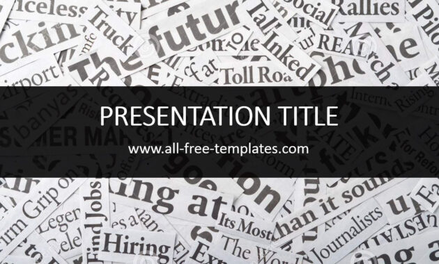 Newspaper Powerpoint Template Is Free Template That You Can within Newspaper Template For Powerpoint