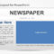 Newspaper Powerpoint Template With Regard To Newspaper Template For Powerpoint