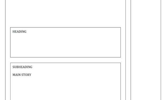 Newspaper Template For Word Pdf Excel | Templates Printable intended for Blank Newspaper Template For Word